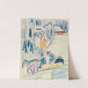 Pferdeschlitten mit zwei Männern im Hochgebirge (1922-1923) by Ernst Ludwig Kirchner