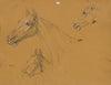 Pferdestudie zu ‘Erzherzog Karl mit seinem Stab in der Schlacht bei Aspern’ (before 1819)