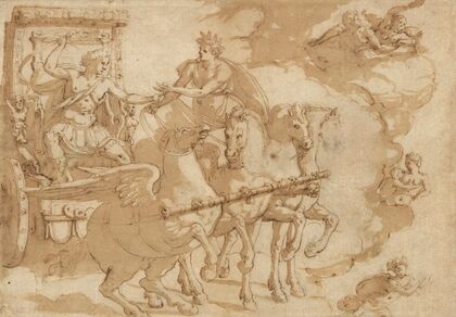 Phaeton receiving the chariot from Apollo — size preview