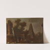 Phantastische Ruinenlandschaft mit Obelisk by Franz Thomas Canton
