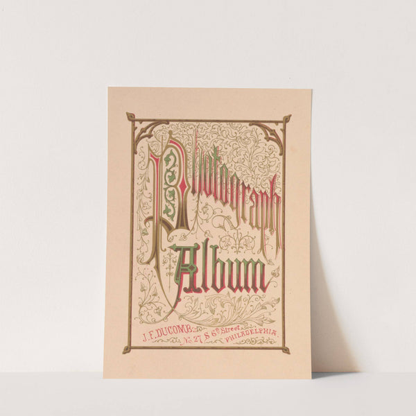 Photograph album. John F. DuComb, No. 27 S. 6th Street, Philadelphia (1850-1875) by James Fuller Queen