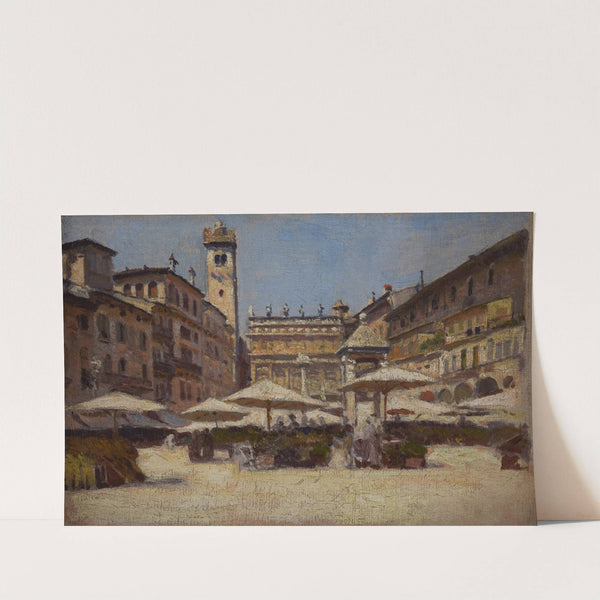 Piazza delle Erbe in Verona (1900) by Aleksander Gierymski