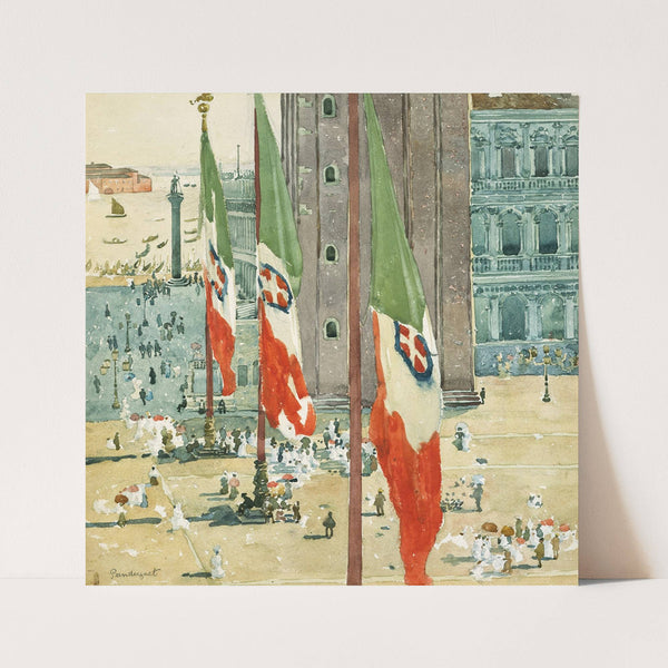 Piazza di San Marco (circa 1898–99) by Maurice Prendergast
