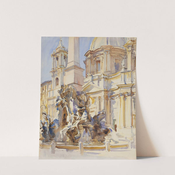 Piazza Navona, Rome by John Singer Sargent