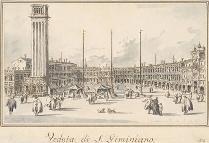Piazza San Marco, Looking toward the Church of San Gemignano