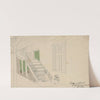 Piazza &amp; stairs at 4 paths, 2 negro children at work, Jamaica by William Berryman