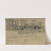 Picket station on Potomac Creek by Edwin Forbes
