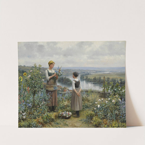 Picking Flowers by Daniel Ridgway Knight