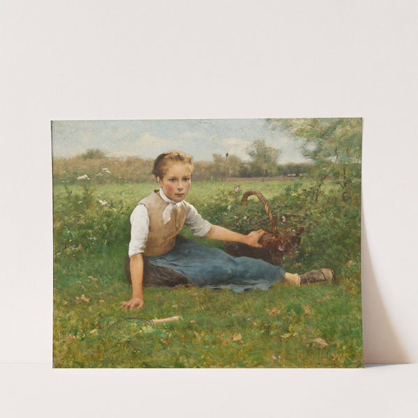 Picking Flowers by Hugo Salmson