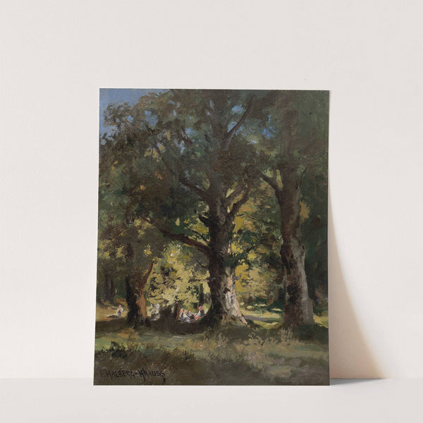 Picknick im Walde by Fritz Halberg-Krauss