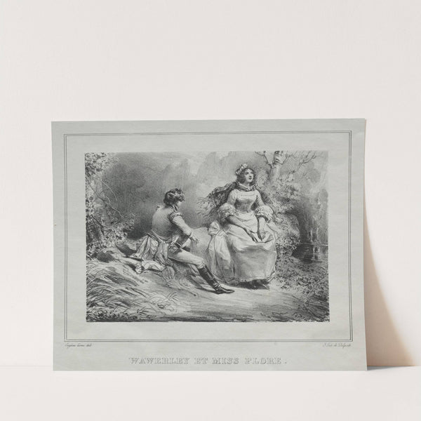 Picturesque Views of Scotland; Waverly and Miss Flora (1825–1828) by Eugène Louis Lami