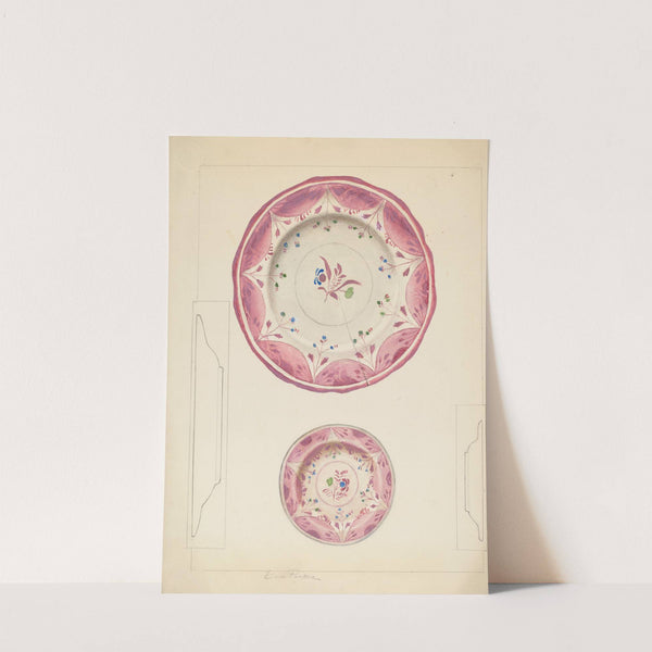 Pie Plate and Cup Plate by Cora Parker