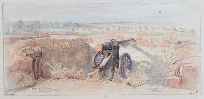 Pièce de 155 long Plaine de Créteil (1916)