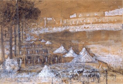 Pièce d’eau des Suisses à Versailles (1871)