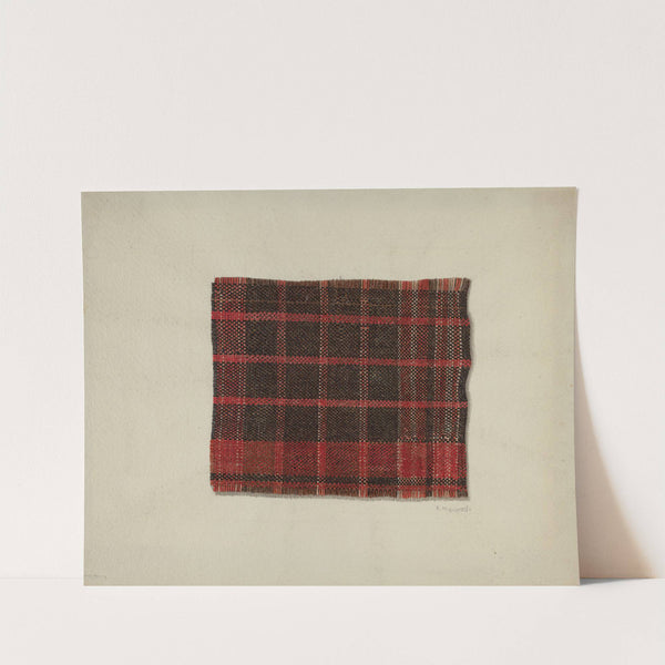 Piece of Wool Plaid (c. 1938) by Raymond Manupelli