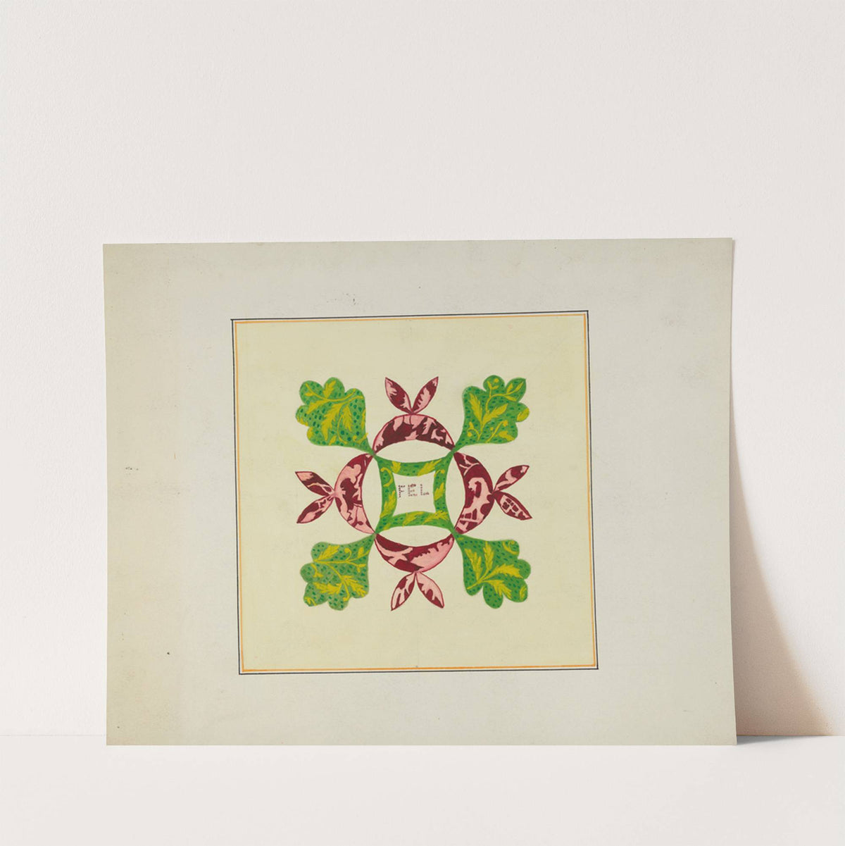 Pieced Autograph Quilt (1 Piece) by Cornelius Christoffels and Margaret Linsley