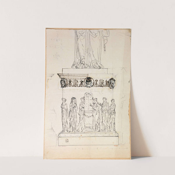 Piédestal avec la Table des Droits de l&#039;Homme by Guillaume Boichot