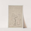 Pierrot og Colombine i Det talende Skilderie by Peter Cramer