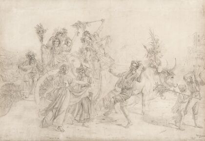 Pilgrims Returning from the Feast Day of the Madonna dell’Arco