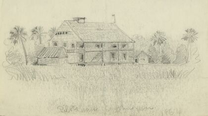 Pilots house St. Johns river. 1864