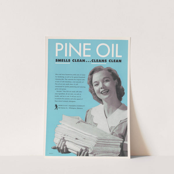 Pine Oil Smells Clean...Cleans Clean by Hercules Incorporated