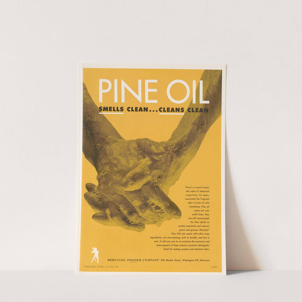 Pine Oil Smells Clean...Cleans Clean by Hercules Incorporated