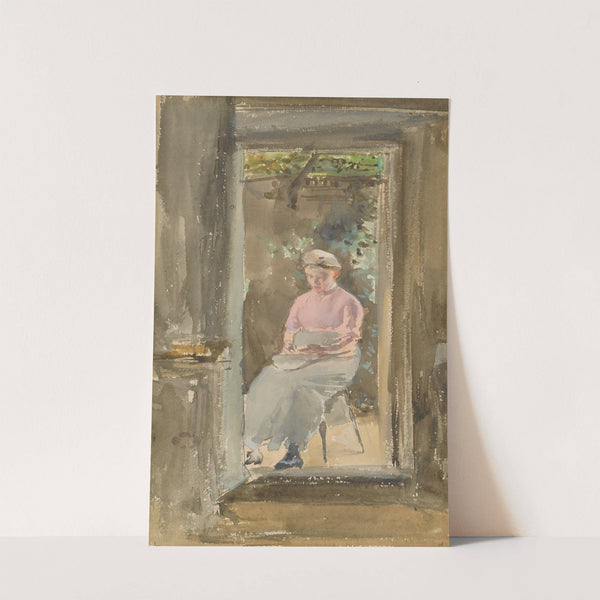 Pink Note–Shelling Peas (1882-1884) by James Abbott McNeill Whistler