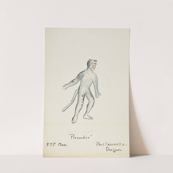 Pinocchio: The Cat. Grey cat suit (1934-1943) by Paul Cadorette