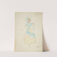 Pirates of Penzance: Daughter #7. Yellow gown with orange print (1934-1943) by Alex Jones