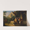 Pistol announcing to Falstaff the death of the king John (1820) by John Cawse
