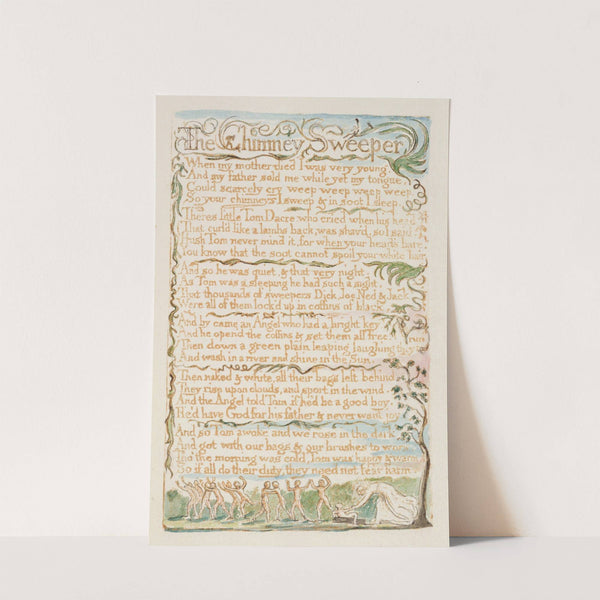 Pl. 23 - The Chimney Sweeper by William Blake
