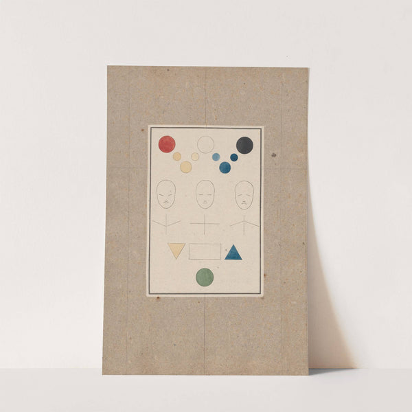 Plaat I van het ‘Essai’; ‘Signes Sensibles’ by David Humbert de Superville