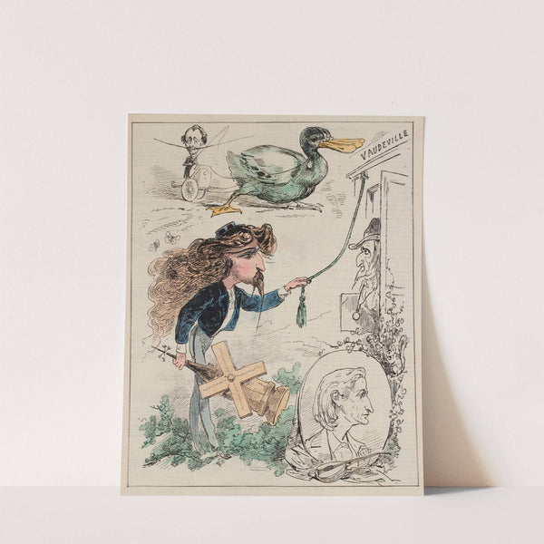 Place au théâtre. et aux jeunes (1869) by André Gill