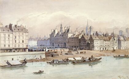 Place de Grève et l’Hôtel de Ville en 1740 (1915-1945)