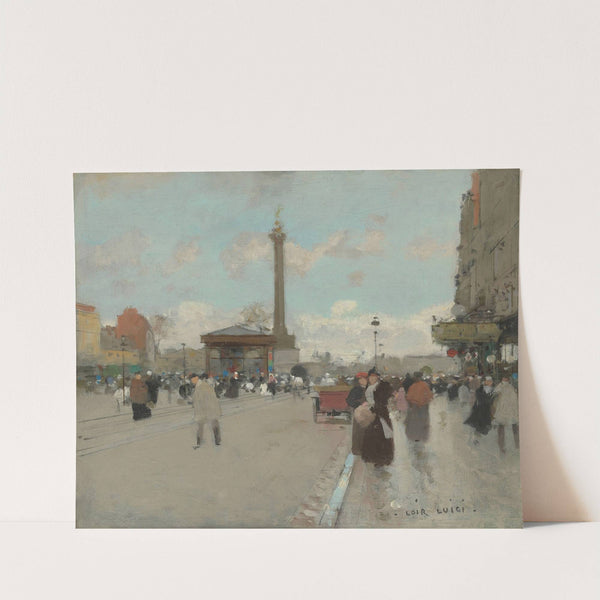 Place de la Bastille, Paris by Luigi Loir