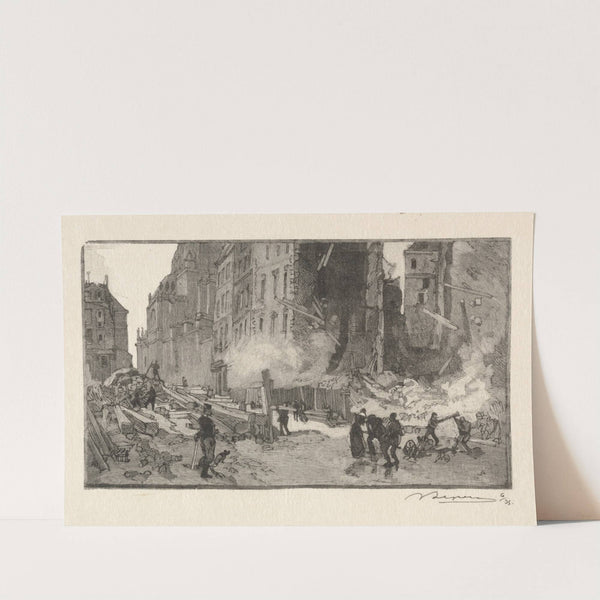 Place Gerson and Rue Restot (c. 1870–1918) by Auguste Louis Lepère