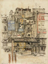 Place Saint André des Arts pendant les travaux du métro (1915-1945)