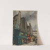 Place St. André des Arts, Paris between Rue Suger &amp; Rue St. André des Arts by Victor Alfred Lundy