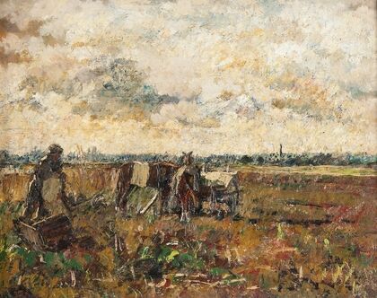 Plain with a Working Farmer