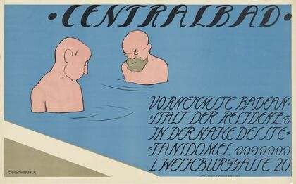 Plakat für das Centralbad (Zentralbad), I. Weihburggasse 20 (1904)