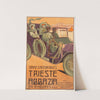 Plakat für Service d’Automobiles Trieste-Abbazia (1911) by Stefanie Glax