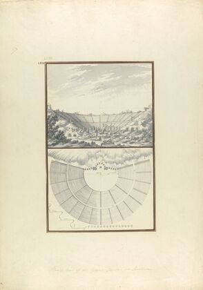 Plan and View of the Third Theater at Laodicea