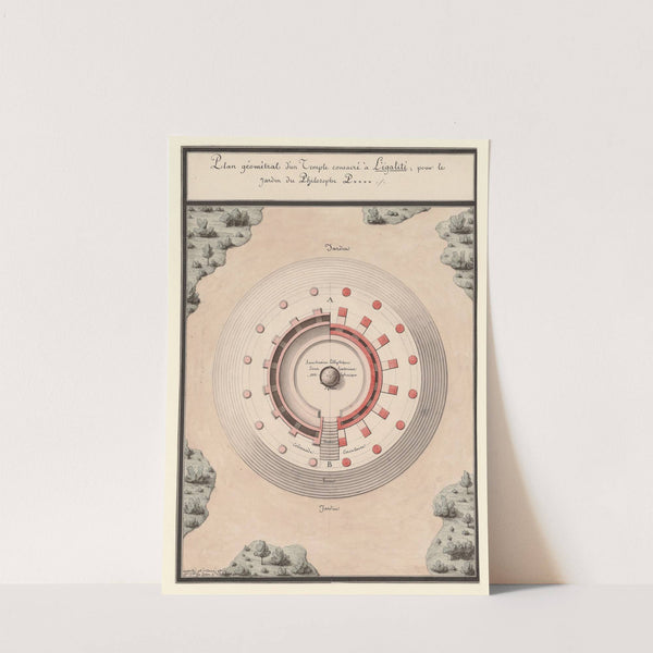 Plan géométral d’un temple consacré à l’Egalité (1793-1794) by Jean Jacques Lequeu