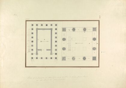 Plan of a Temple at Mylasa and of Another Three Hours from Thence on the Road to Mandaleus