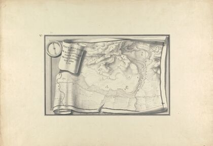 Plan of the Ruins at Sardis with Vestiges of Ancient Buildings Still Existing in 1750
