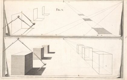 Plans of squares, with their elevations.