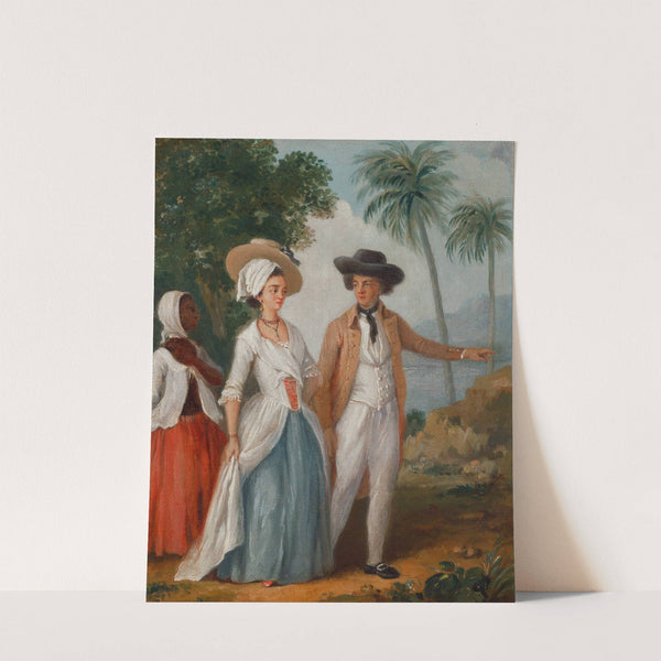 Planter And His Wife, With A Servant (circa 1780) by Agostino Brunias