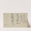 Planting corn. Old driver. Planting corn. House Negro digging corn holes (1808-1816) by William Berryman