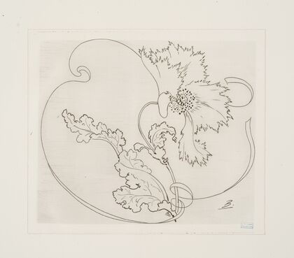 Plat rond (pavot). (1866 - 1878)