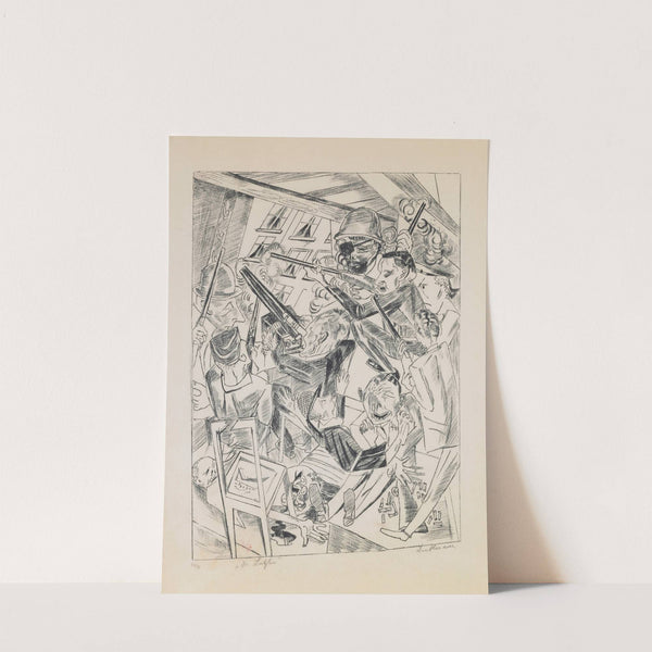 plate 10; The Last Ones (1919) by Max Beckmann